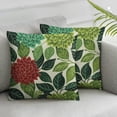 thumbnail image 3 of nygtbtfer Green Geometric Pillow  Set of 2Dahlia Pinnata Spring Floral Decorative Throw Pillow Cases Linen Outdoor Cushion Covers for Sofa Couch Car Bedroom Home Decor White, 3 of 7