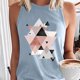 thumbnail image 4 of Tops casuales de verano sin mangas para mujer, camisetas sin mangas con estampado de cuello redondo Pompotops  lopia991887, 4 of 6