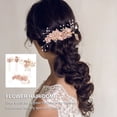 thumbnail image 5 of 4 peinetas de flores para el pelo, pasadores para el pelo, tocado de novia, accesorios para el pelo de boda, 5 of 5