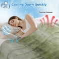 thumbnail image 3 of Sage Green Cooling Blanket,Lightweight Summer Throw Blanket with Double Sided Cold Effect,Retro Oil Painting Modern Abstract Art Aesthetics Picnic Blankets Bed Sheet for Hot Sleepers 60"x80", 3 of 8