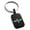 Black, variant on Stainless Steel Fly and Soar Engraved Small Rectangle Dog Tag Charm Keychain Keyring