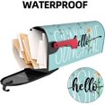 thumbnail image 3 of Spring Summer Mailbox Cover 21x18 Inch, Hello Sunshine Daisy Post Letter Box Covers, Seasonal Magnetic Waterproof Mail Wraps for Outdoor Yard Garden Standard Mailbox Decor, 3 of 6