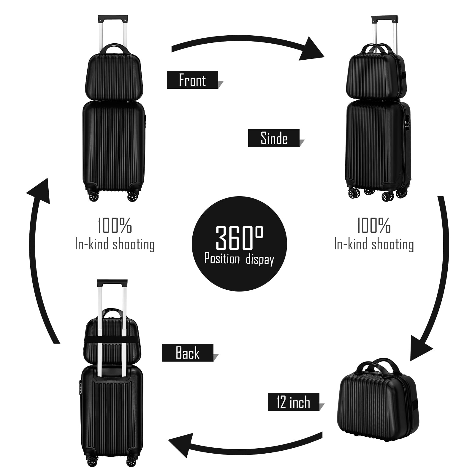 20 Inch Carry On Suitcase Lightweight