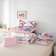 thumbnail image 6 of Feelyou Rustic Hummingbird Comforter Set 7pcs, Peony Flower Women Queen Bedding Sets, 6 of 8
