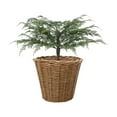 thumbnail image 1 of 35in Pre Lit Encrypted Flame Retardant Artificial Christmas Tree Tabletop Warm White LED Battery Operated Remote Timer Basket Base Compact Eco Friendly Lifelike PVC Needles Holiday Decoration, 1 of 1