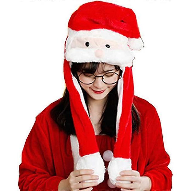 Gorro de Navidad ZHAOCHENG con orejas saltadoras y orejas que se mueven para mujeres y niñas