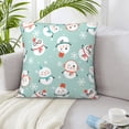 thumbnail image 6 of ZICANCN Decorative Throw Pillow Covers , Bed Snowman Couch Sofa Decorative Knit Pillow Covers for Living Room Farmhouse 18"x18", 6 of 8