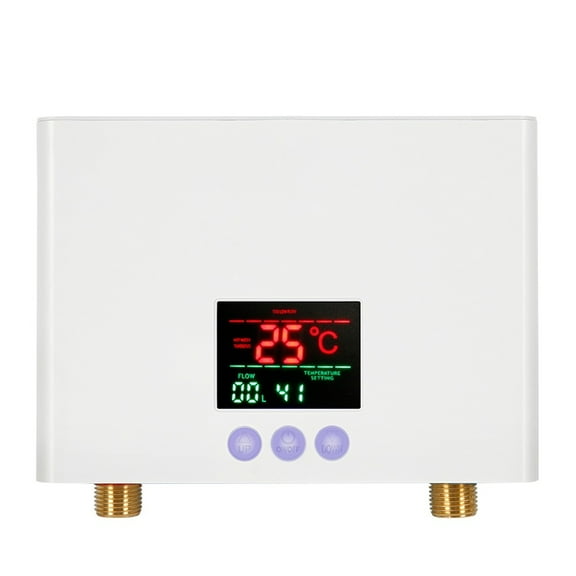 Instant Water Heater Mini Electric Tankless Water Heater Wall-Mounted With LED Display Remote Control For Kitchen Bathroom ,Versatile Applications
