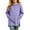 Purple, variant on Jalioing Girls Long Hoodies Oversized Long Sleeve Side Slit Pullover Tops Fashion Solid Hooded Sweatshirt with Pocket