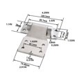 thumbnail image 2 of VONKY Thickening Hinge Stainless Steel Rustproof Smooth Door Hinges Fine Workmanship Boat Hardware Speedboat Kayaking, 2 of 6