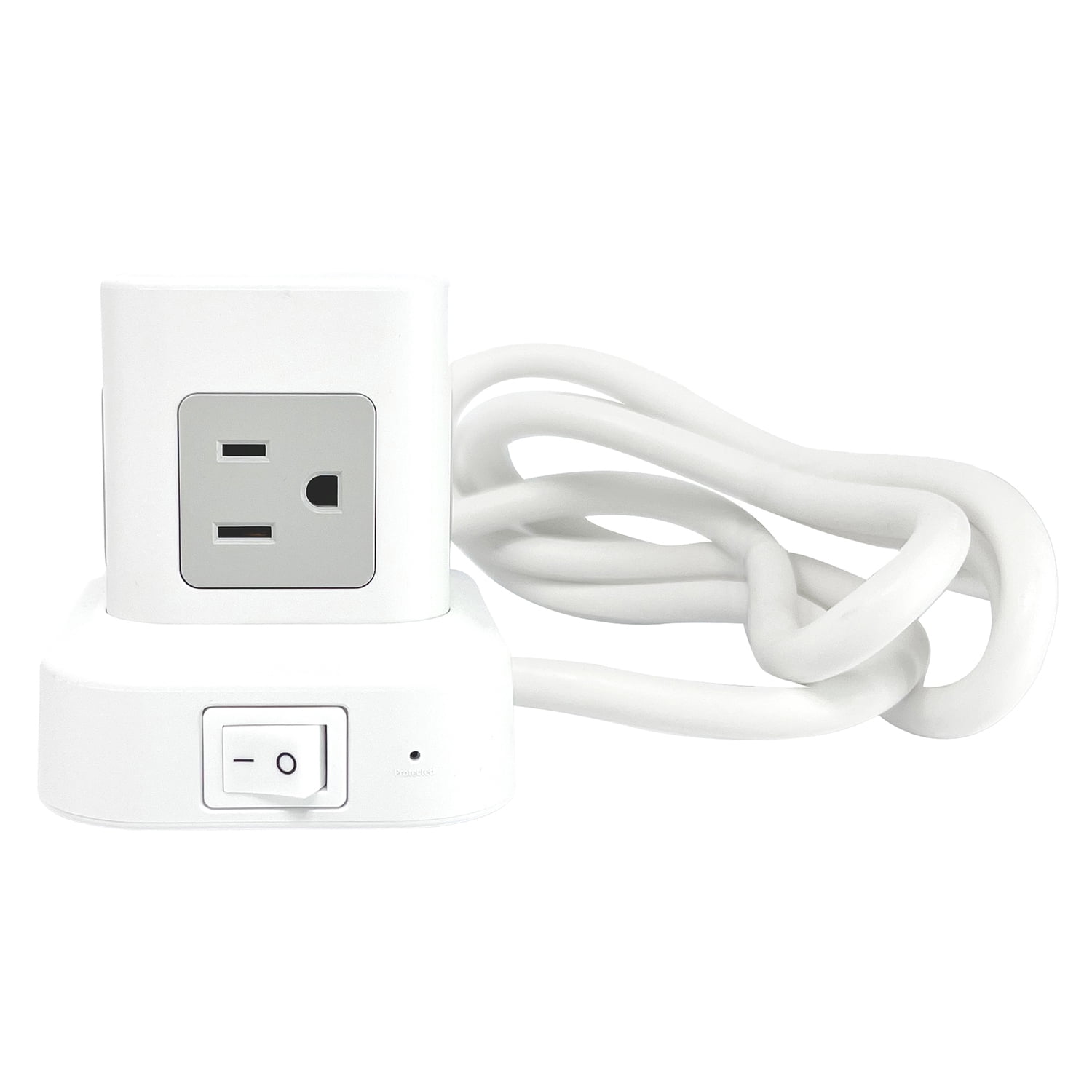 RAYOVAC 5-AC Outlet and 3-USB Port 540-Joules Power Cube Surge Protector, 5-Ft. Cord with Flat Plug, SS-P927
