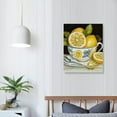 thumbnail image 2 of ZFLMY Lemons Tea Canvas Wall Art Home Decor for Living Room Bedroom Office, Perfect Gift Idea for Various Occasions, Easy to Hang and Waterproof, 12x16/16x20 Inches 16x20in, 2 of 5