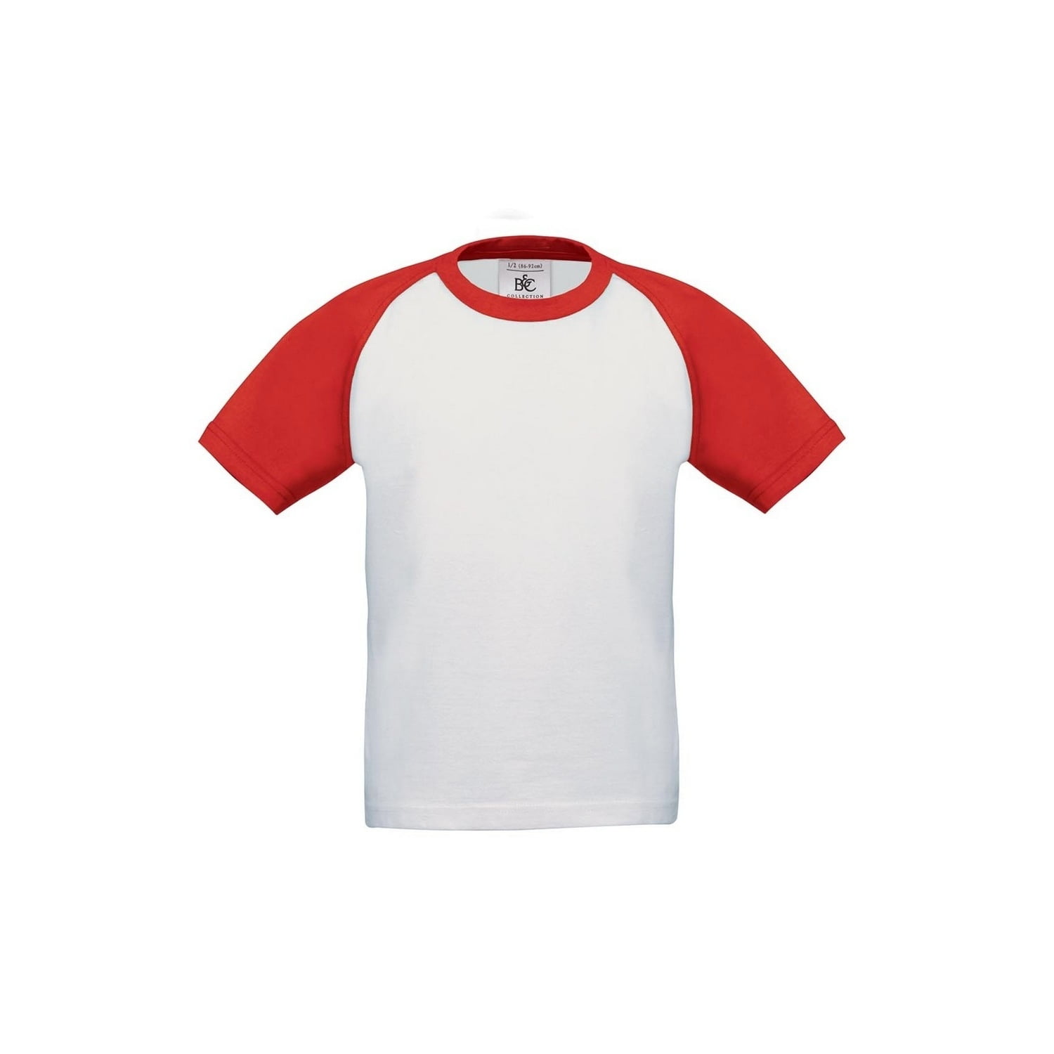 Kid Children Boy B&C Short Sleeve 100% Cotton Baseball T Shirt Top