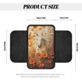 thumbnail image 7 of Yuyamidu Horse Car Center Console Cover with Side Pockets Orange Flower Anti-Scratch Armrest Cushion Cover Soft Center Console Box Pad Fit for Most Vehicles Accessories, 7 of 7