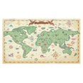 thumbnail image 3 of Juego de manteles de mapa del mundo Vintage ABPHQTO 150x260 cm Montañas y monstruos de fantasía, 3 of 3