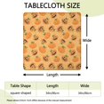thumbnail image 2 of Halloween Pumpkin Duo Pattern Square Fitted Tablecloth with Elastic Edge,Square Table Cover,Washable Elastic Table Cover for Home Kitchen Party Decor 34"x34", 2 of 6