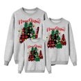 thumbnail image 1 of RXMEKW Chandail de Noël à Capuche pour Femmes Manches Longues Col Rond Haut Imprimé Ensemble Familial Assorti pour Photos de Vacances, 1 of 7
