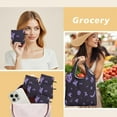 thumbnail image 6 of 5 Pack Foldable Shopping Bag,Halloween Silhouette Pattern Reusable Grocery Bags with Pockets,Large Reusable Tote Bags with Handles Waterproof & Lightweight, 6 of 6