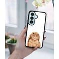 thumbnail image 5 of WIRESTER Shockproof Soft Rubber Cover Case for Samsung Galaxy S26 6.3" 2026, Floppy Ears Brown Bunny Rabbit, 5 of 5
