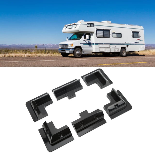 Solar Panel Mounting Bracket, Waterproof ABS Durable Solar Panel Bracket 6 Pcs for Yacht