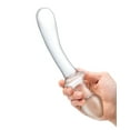 thumbnail image 4 of Glas 9" Classic Curved Dual Ended Dildo - Clear, 4 of 5