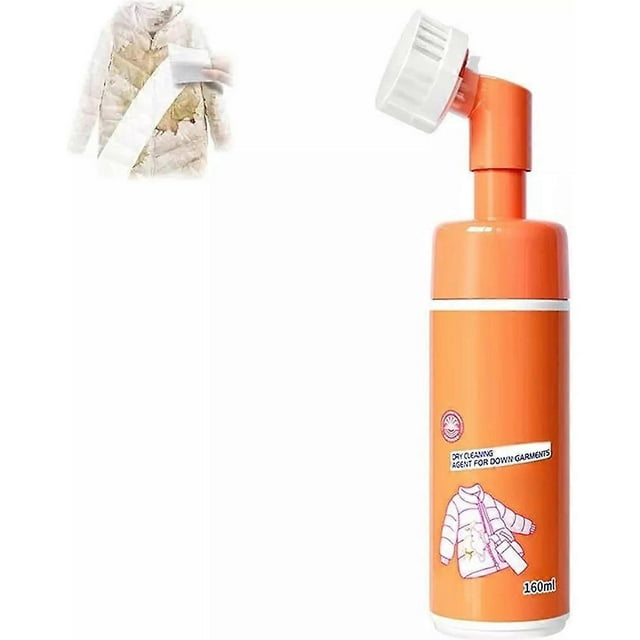 Dry Cleaning Agent with Brush Head for Down Jacket, 160ml Down Jacket Cleaner