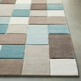 thumbnail image 4 of Mark&Day Area Rugs, 5x7 Piieet Modern Aqua Area Rug, Blue White Carpet for Living Room, Bedroom or Kitchen (5'3" x 7'7"), 4 of 7