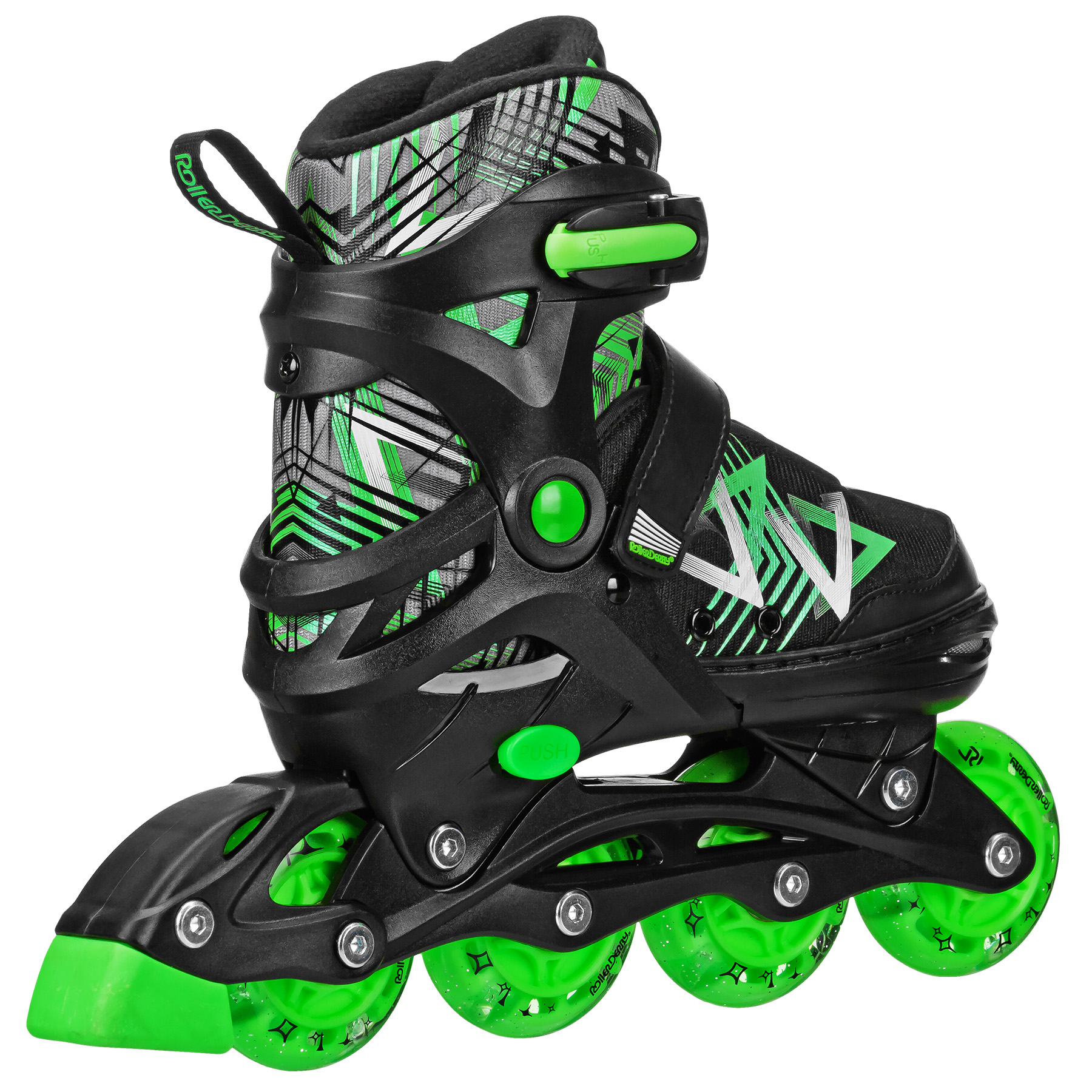 Buy Roller Derby Stryde Boy's Adjustable Lighted Wheel Inline Skates