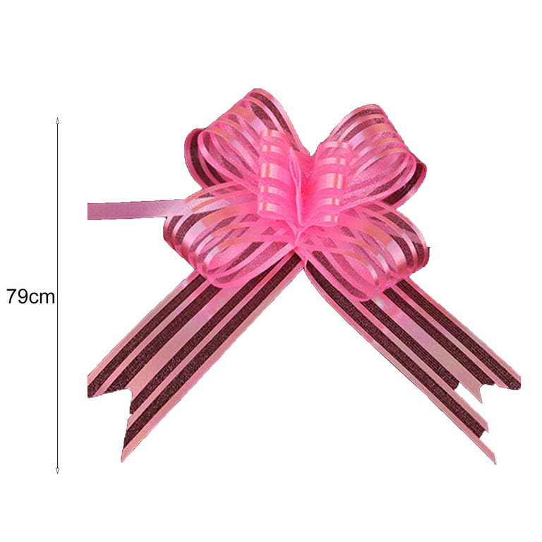 3-5cm PINK RIBBON SATIN BOW Wedding Craft Gift Hair Mini Ready Made  Small-Large