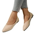 thumbnail image 3 of Xiaoxatg Women's Casual Shoes Comfortable On Ballet with Square Toe for Everyday Wear and Travel 6 Beige, 3 of 9