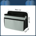 thumbnail image 4 of Unique Bargains Car Trash Can Hanging Car Door Back Seats Fabric Trash Bin Silver Tone Gray 1pcs, 4 of 6