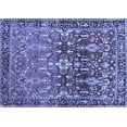thumbnail image 1 of Ahgly Company Machine Washable Indoor Rectangle Persian Blue Traditional Area Rugs, 2' x 5', 1 of 4