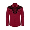 thumbnail image 3 of Tiijoy Boys Western Cowboy Shirts Long Sleeve Button Down Shirt Casual Top, Sizes 4-13, 3 of 3