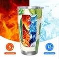 thumbnail image 6 of KLL Cactus And Succulent Print 40oz Stainless Steel Insulated Car Cup with Spillproof Lid - Keep Your Drink Hot or Cold on the Go-Straw Two-piece Set, 6 of 8