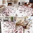 thumbnail image 6 of Area Rug 60×96in, Retro Farmhouse Brown Red Leaves Floor Carpet Living Room Rug, Rustic Gradient Botanical Non-Slip Welcome Mat Indoor Rugs for Bedroom Dining Room, 6 of 9