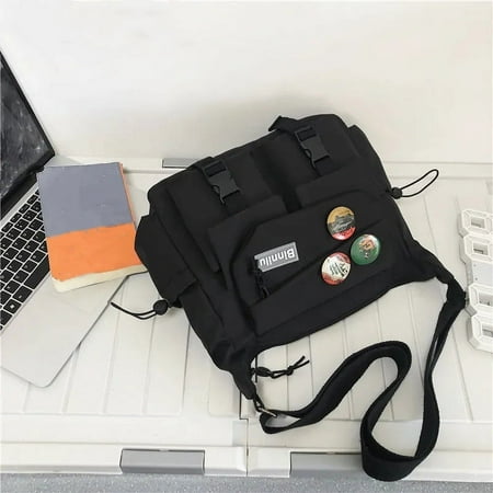 MICHROE Casual Nylon Crossbody Bag For Men And Women Teenager Large Capacity Messenger Bag Outdoor Student Commuter Single Shoulder Bag For Travel Daily Use