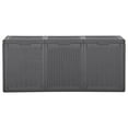 thumbnail image 2 of vidaXL Garden Storage Box 270L Black PP Rattan, 2 of 5