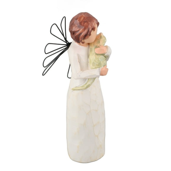 Oración de luto para mascotas, recuerdo de resina, colección de artesanías, modelo pintado a mano, estatua de Ángel para decoración del hogar