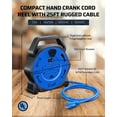 thumbnail image 3 of Bobina de cable DEWENWILS con 4 tomas de corriente, 2 puertos USB de 3,4 A, 3 of 7