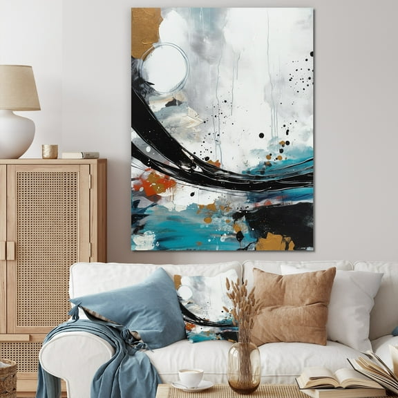 DESIGN ART Designart "Exploring Boho Simplicity Iii" Abstract Canvas Art Print 30 in. wide x 40 in. high