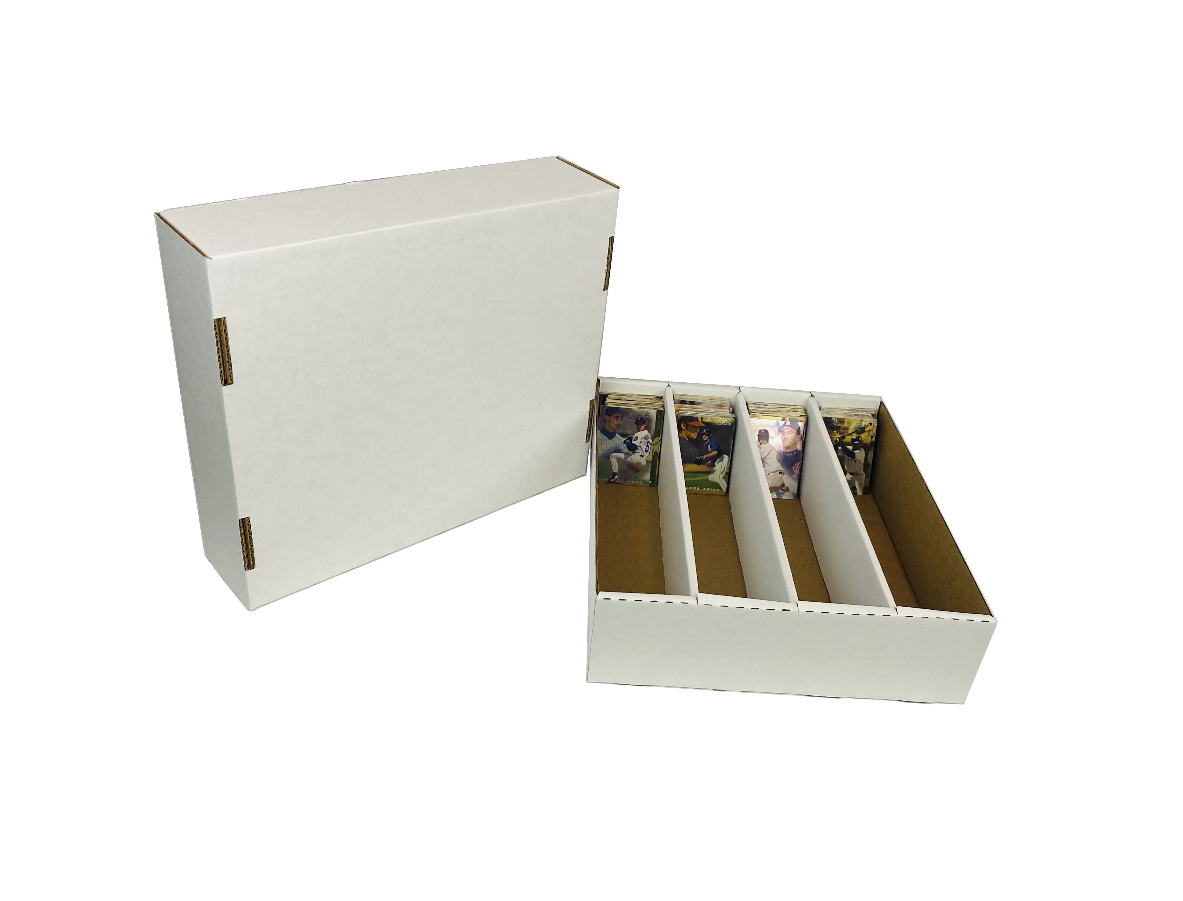 3) Monster 4-Row Storage Box Holds 3,200 trading cards by MAX PRO