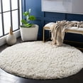 thumbnail image 3 of SAFAVIEH Glen Solid Plush Shag Area Rug, White, 9'6" x 13'6", 3 of 10