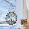 thumbnail image 5 of Polar Bears Family of 4 Stained Glass Suncatcher Window Hanging – Personalized Window Hanging Gift for Families, Couples, Parents & Kids, Christmas 2025 Keepsake, 5 of 5