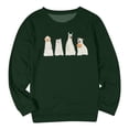 thumbnail image 3 of TINZ Chandail à Capuche Imprimé Chiot Animal Mode Décontractée Automne et Hiver Col Rond à Fermeture à Glissière pour Femmes, 3 of 3