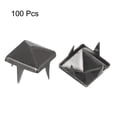 thumbnail image 3 of Unique Bargains 100 Sets Spike Rivet 8x6.5mm Pyramid Rapid Rivet Studs Square Spikes, Gun-black, 3 of 7