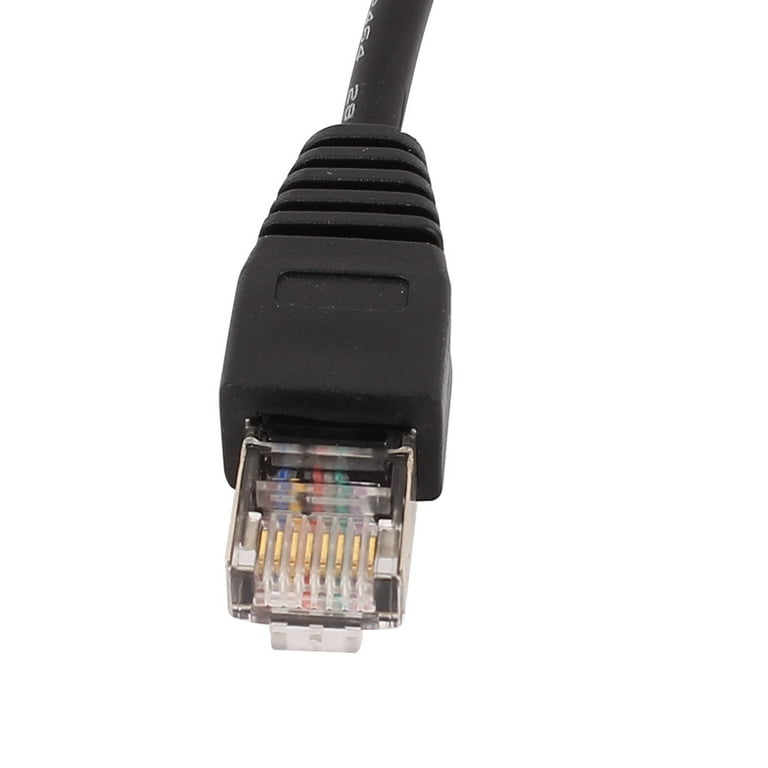 2pcs Ethernet Lan Male to Female Network Cable RJ45 Extension Extender Cord  30cm Long 