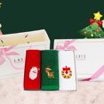 thumbnail image 1 of BEADCEST 3Pcs Reindeer Hand Towels Cotton Face Washing Towel Holiday Decor for Daily Use, 1 of 5