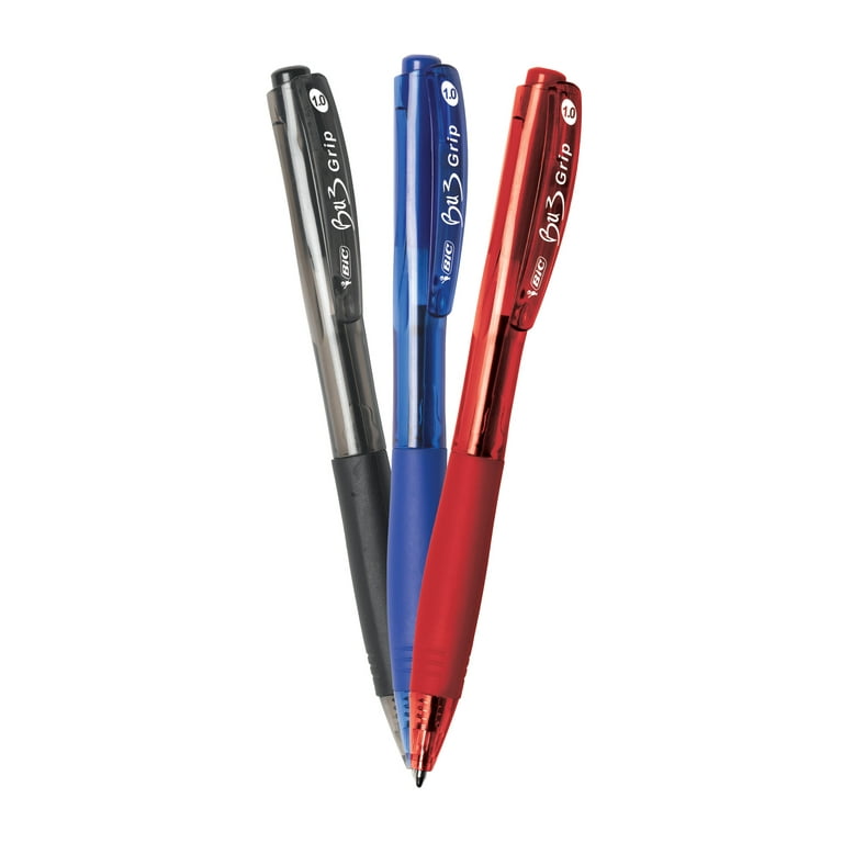 JVPEN Ballpoint Pens Office Supplies - Consistent Smooth Writing, 3-in-1  Multicolor, study, work place, Retractable, Stick Pens, Black/Red/Blue, 3