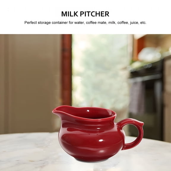 BPPEG Red Ceramic Gravy Boat Decorative Serving Dish with Storage Lid for Kitchen and Dining Table Turkey Gravy Boat