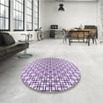thumbnail image 4 of Ahgly Company Machine Washable Indoor Rectangle Transitional Purple Flower Purple Area Rugs, 5' x 8', 4 of 7